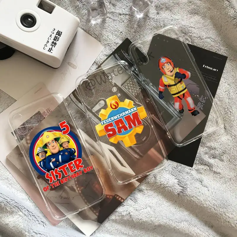 Прозрачный чехол Fireman Sam для IPhone 13 Mini 12 11 Pro Max Xs X Xr 7 8 Plus Se 2020 | Мобильные телефоны и