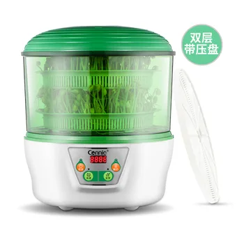 

2/3 Layers Digital Intelligent Bean Sprouts Maker Household Vegetable Seedling Growth Bucket Thermostat Green Seeds Growing