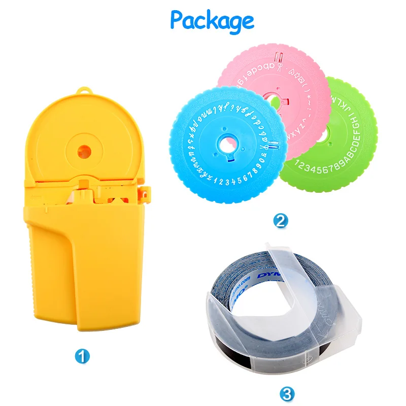 Продажа Dymo 1880 руководство по изготовлению этикеток для 9 мм (3 8 ) 3D тиснение пластиковых пвх этикеток для Dymo DIY ручной принтер этикеток