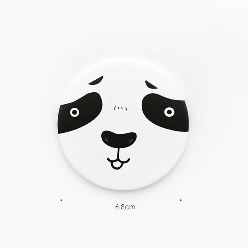 E 1 шт. модный мультяшный анти-вал Draagbare Kleine Spiegel Leuke Meisjes Make-upspiegel Pocket Spiegel Voor косметические инструменты - Цвет: E