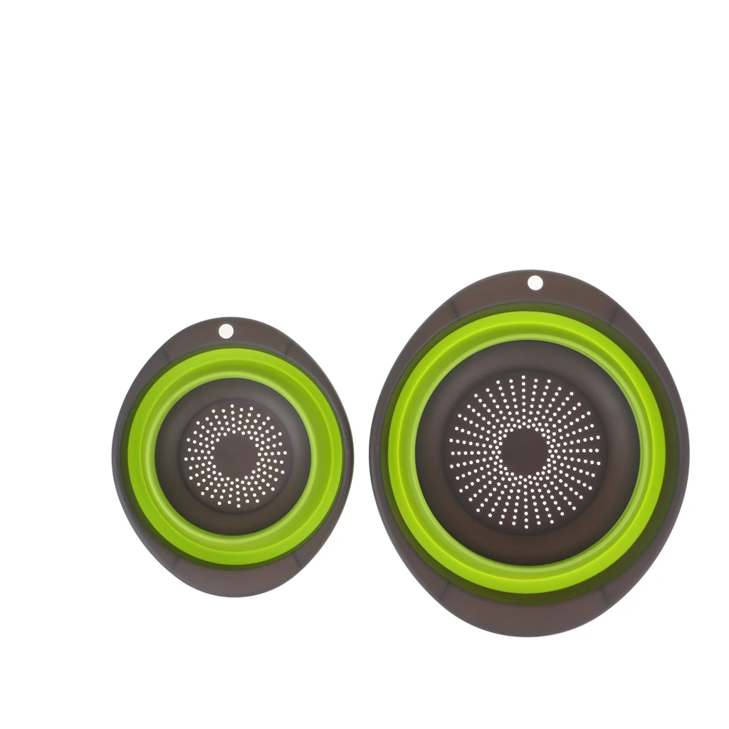 Camping Collapsible Colander Kitchen Folding Strainer Basket Basin for Outdoor Camping