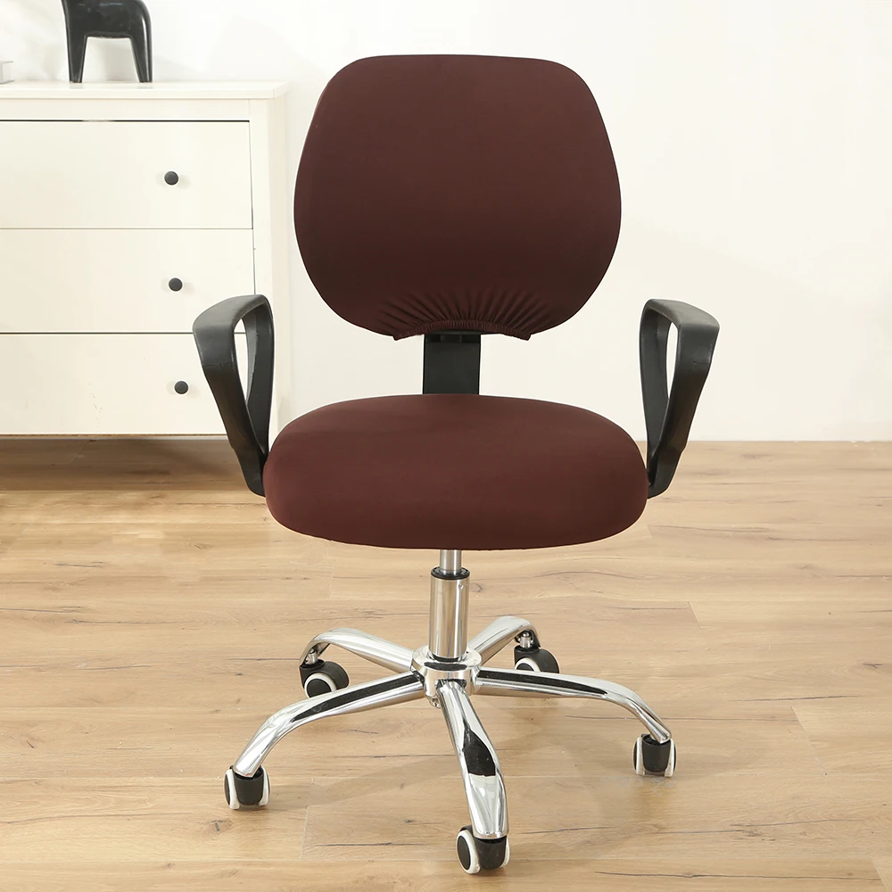 Spandex Chair Cover Office Computer Stretchable Rotate Swivel Chair Covers Elastic Chair Cover Office Computer Stool