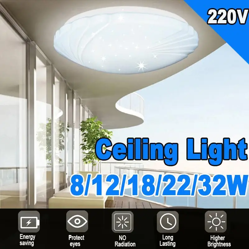 

Ultra Thin LED Ceiling Lights 8W/12W/18W/22W/32W Modern Led Ceiling Lamps for Living Room Surface Mounted Led Ceiling Lighting