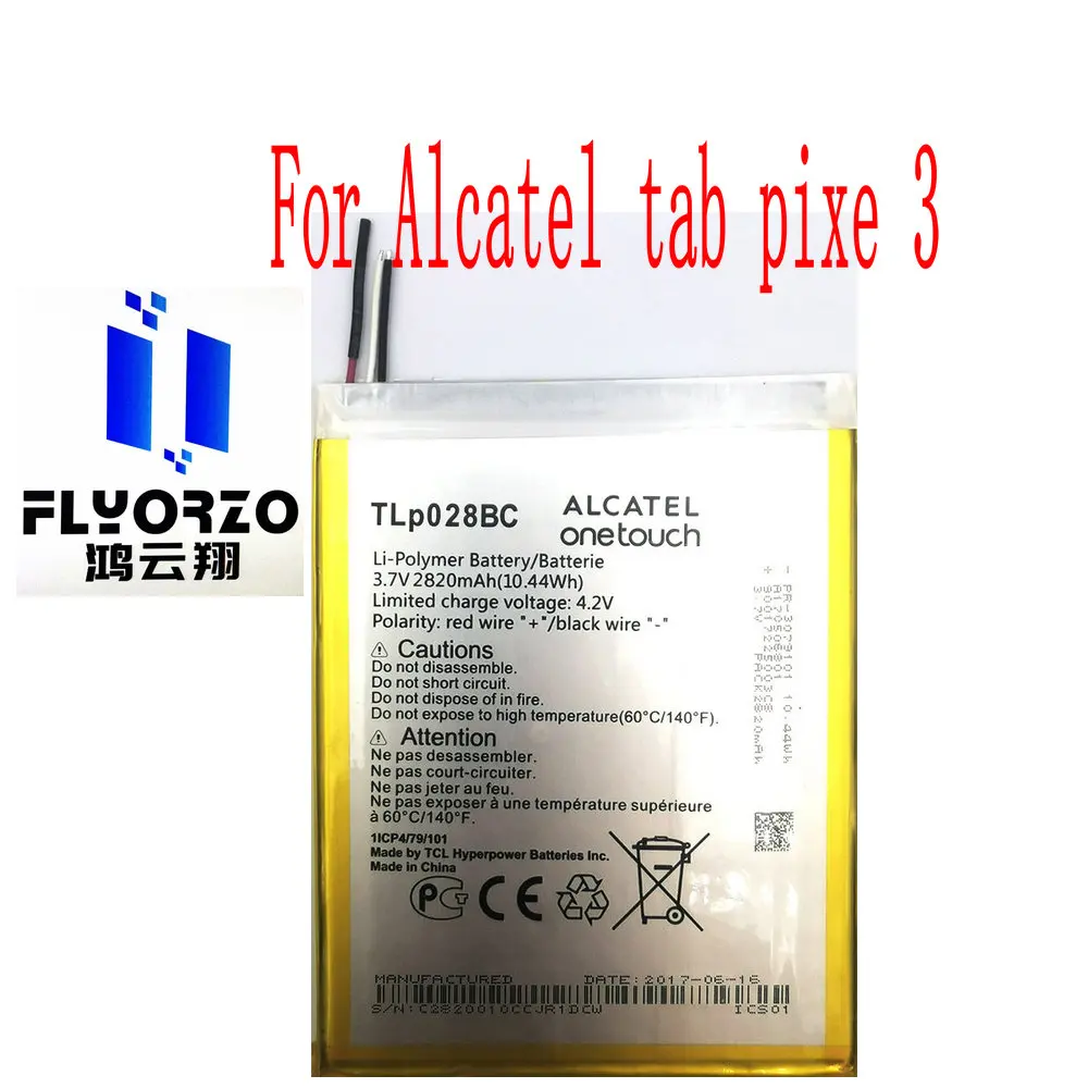 

High Quality 2820mAh TLP028BC Battery For Alcatel tab pixe 3 Mobile Phone