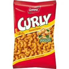 

German Delicious Curly Peanut Classic, 150g - Lorenz (Pack of 10+1 Free)