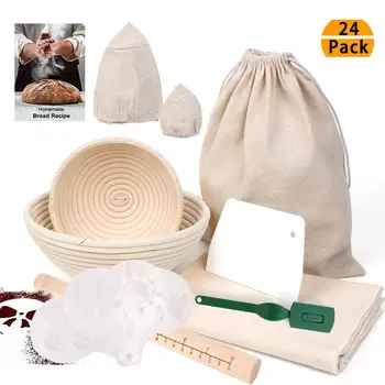 

Wooden Rolling Pin for Dough Fermentation Proofing Baskets Cookie Cake Stencil Rattan Bread Making Proofing Proving Baskets