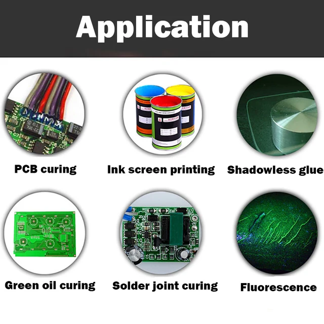 405nm UV Resin Curing Lamp LED Ultraviolet Light Point Spotlight Clip 395nm  365nm Green oil UV Glue Epoxy Solder Optical Film