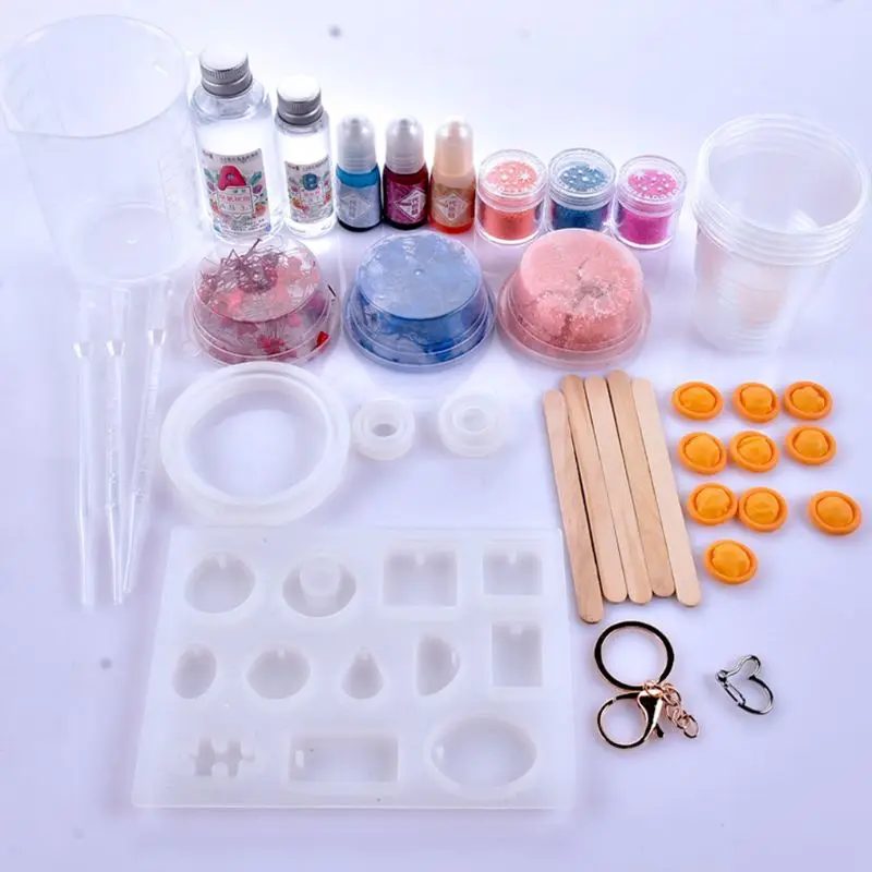 

1Set Crystal Epoxy Resin Mold Bracelet Pendant Casting Mould Handmade DIY Crafts Jewelry Making Tools