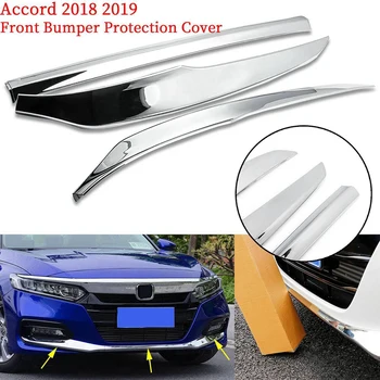 

for Honda Accord 2018-2019 Silver Front Bumper Lip Cover Decor Trim
