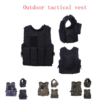 

Live-action CS outdoor field equipment tactical combat wear-resistant vest vest amphibious waterproof tactical camouflage vest