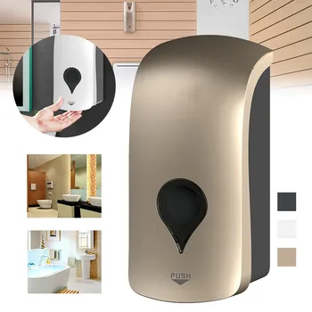 

NEW 1L Liquid Soap Dispenser Kitchen Soap Dispenser Pump Wall Mounted Bathroom Shower Liquid Sanitizer Hand Touch Soap Dispenser