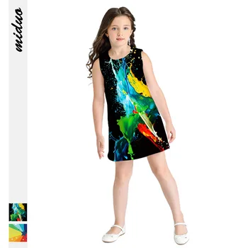 

8-11Years Christmas Dress Kids Baby Girl Sleeveless Party Dress Princess Tutu Dress Xmas New Fashion Clothing Princess Costume