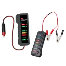 Companheiro de bateria projetado para 12v testador bateria carro bm320 alternador estado digital 6 luzes led display ferramenta diagnóstico