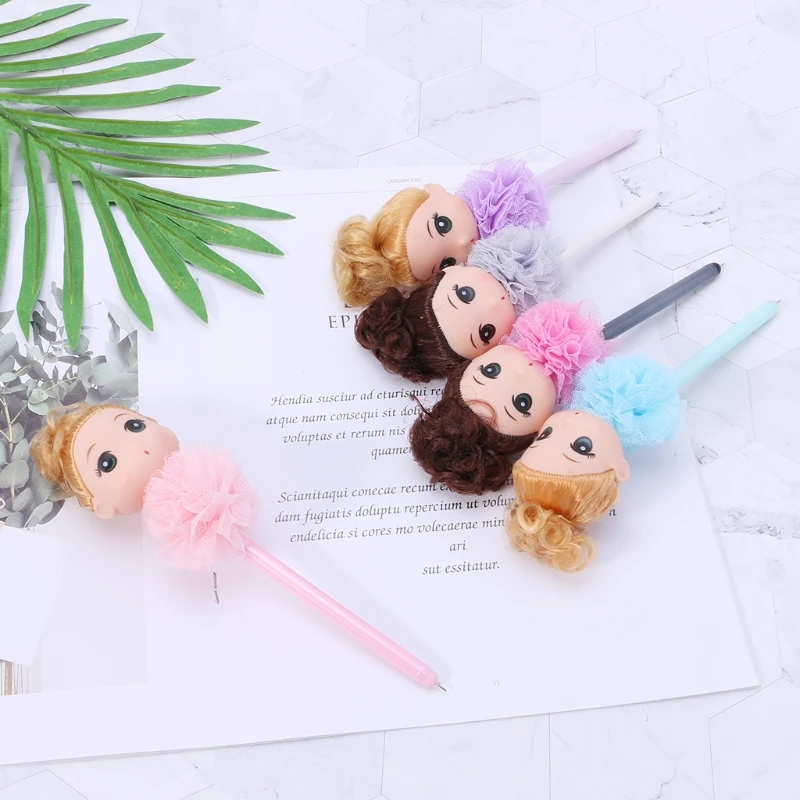 Милая девочка кукла гелевая ручка Kawaii школьные офисные канцелярский подарок для студента LX9A