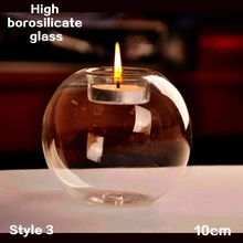 Воздушная ваза для цветов Настольная растительная стеклянная подставка стеклянный террариум Декоративная Свеча ШАР креативная безделушка для дома свадьба прозрачный