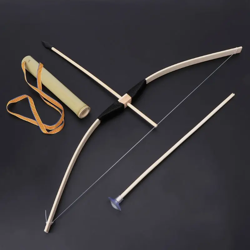 

Safe Bamboo Bow And Arrow Toy Set Green Arrow Hero Cosplay Outdoor Sports Kids Toy Gift Boy Favors Craft