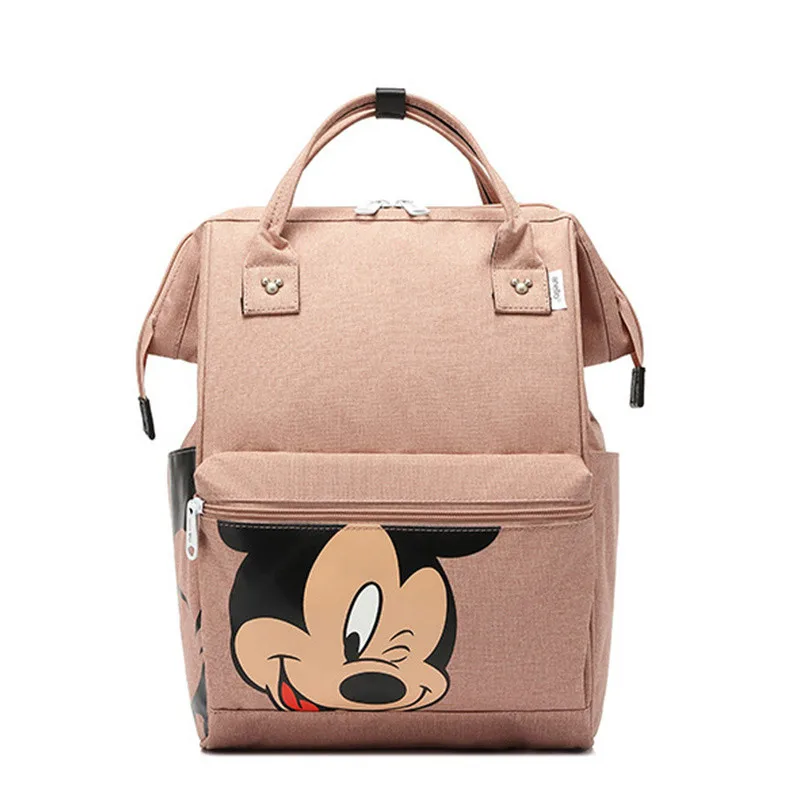 Сумка для подгузников disney, сумка для мам, большая емкость, рюкзак для беременных женщин, Микки Маус, водонепроницаемая сумка для коляски, рюкзак для мам, Детская сумка