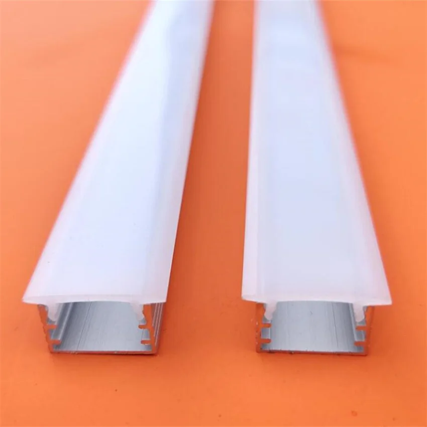 1M/Pcs Free Shipping Aluminum And Pc Diffuser Extrusion Body Material Recessed Cover Aluminum Led Profile For Strips