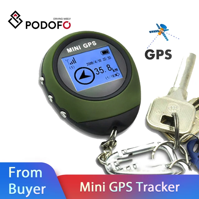 Podofo Mini GPS Tracker Locator Finder Navigation Empfänger Handheld USB Aufladbare mit Elektronische Kompass für Outdoor Travel