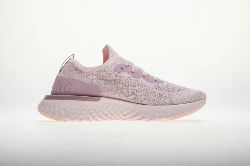Новинка, HKML, Epic React, мужская обувь, женская обувь, Flyknit, уличные спортивные кроссовки, дышащая сетка, пара ботинок, обувь для бега, женская обувь - Цвет: pink size 36-39