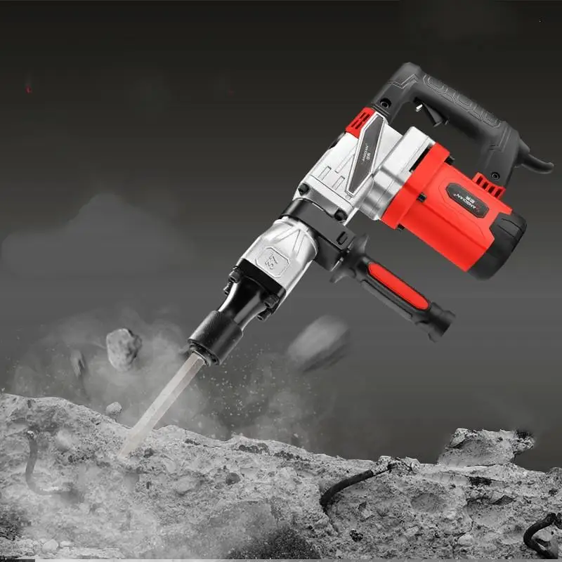 Electric Hammer 0810 High-Power Professional Grooving Wall Demolition Concrete Single-Purpose Broken Pick 200 500mm drill hole connecting rod concrete wall perforator core drill bit adapter
