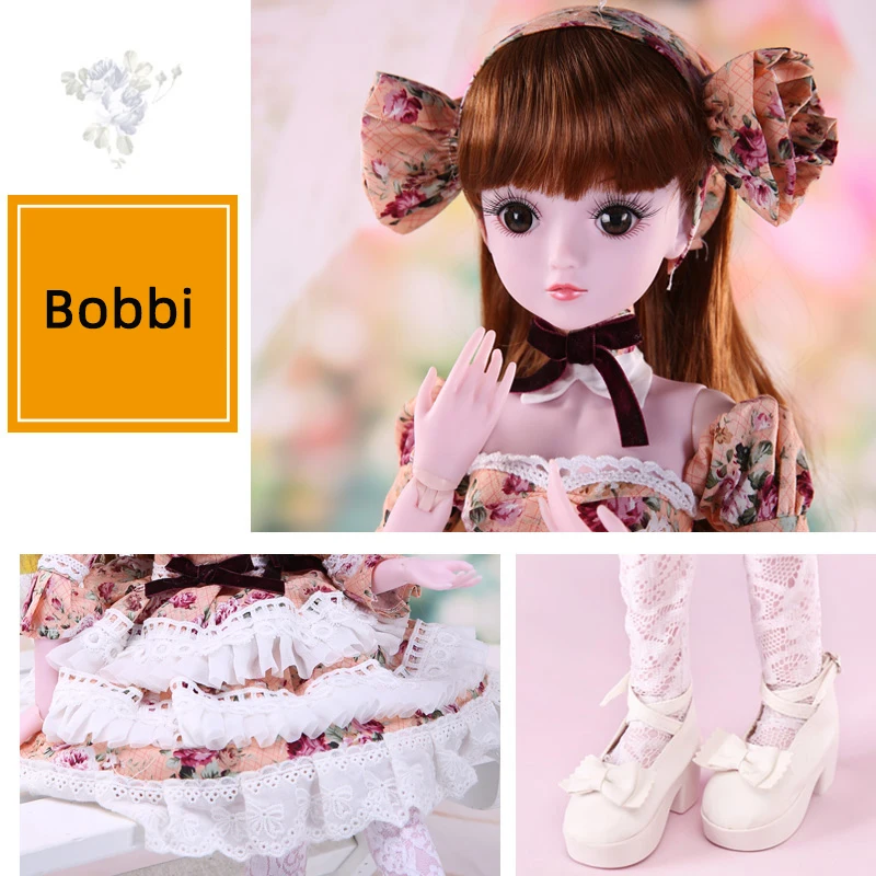 BJD кукла 60 см шарнирная кукла тело 19 Подвижная головка Замена длинные волосы игрушка девочка подарок кукла игрушка