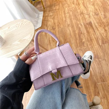 

New Hourglass Handbag 2020 Shoulder Bag for Women Alligator Print Leather Bags Designers 2020 Crossbody Bag Purse sac femme