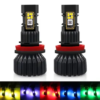 

Car AccessoriesRgb Fog Light Built-In Ic Regulator And Wireless Connector Heat Is Exported Faster Triangular Light 1 Set