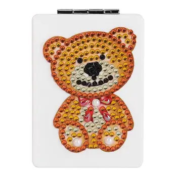 

DIY Bear Makeup Mirror Special Shaped Classic Delicate Texture Diamond Painting Rectangle Vanity Fashion Trend Mirrors