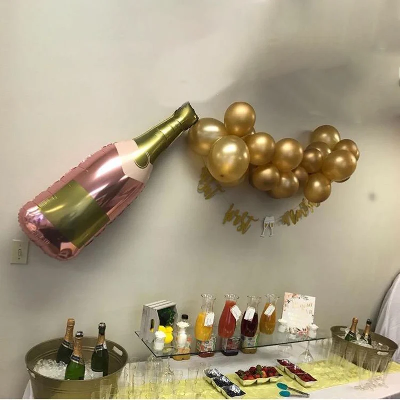 3pcs Bachelorette Party Decorations 36inch Champagne Balloons 18th 21th ...