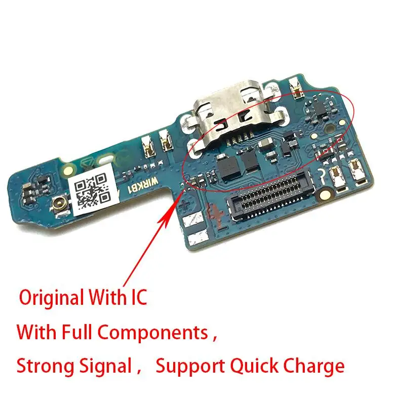 Original With IC Для Asus Zenfone Max Plus M1 ZB570TL X018DC USB док-коннектор, зарядный порт гибкий кабель, сменные детали - Цвет: Original With IC