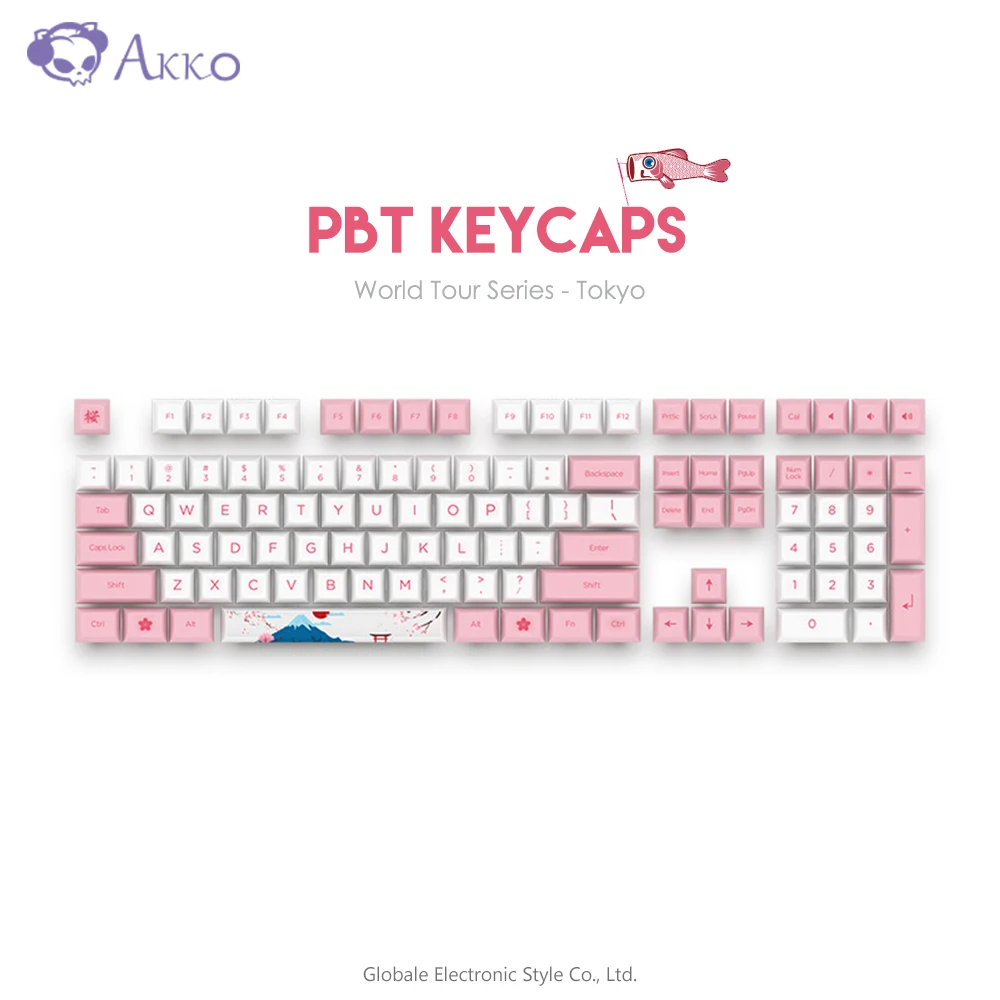 

Original AKKO 114 Keys Keycaps PBT DSA Profile Tokyo