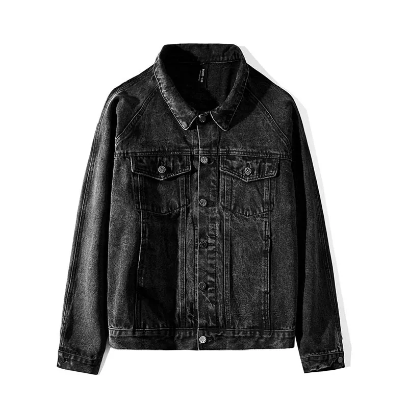 KIOVNO Men Skeleton Bone Graffiti Denim Jackets Coats Hip Hop Printed Streetwear Jeans Jackets Outwear For Male Size M-XL (5)