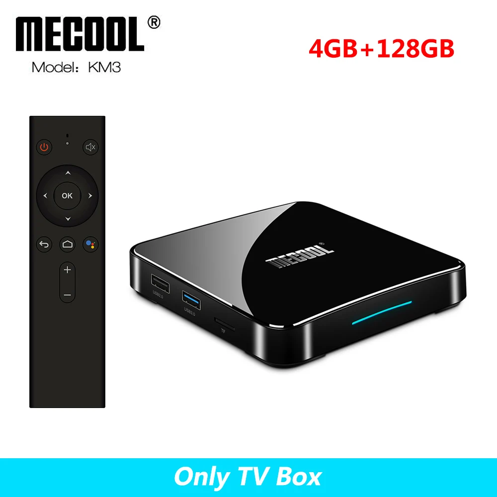 only 4GB 128GB KM3 KM3 A tv Amlogic S905X2 Android 9,0 tv Box 4 Гб DDR4 64 Гб 128 ГБ rom 2,4G 5G WiFi Bluetooth 4K HD Android tv 9,0 Smart медиаплеер - Цвет: only 4GB 128GB KM3