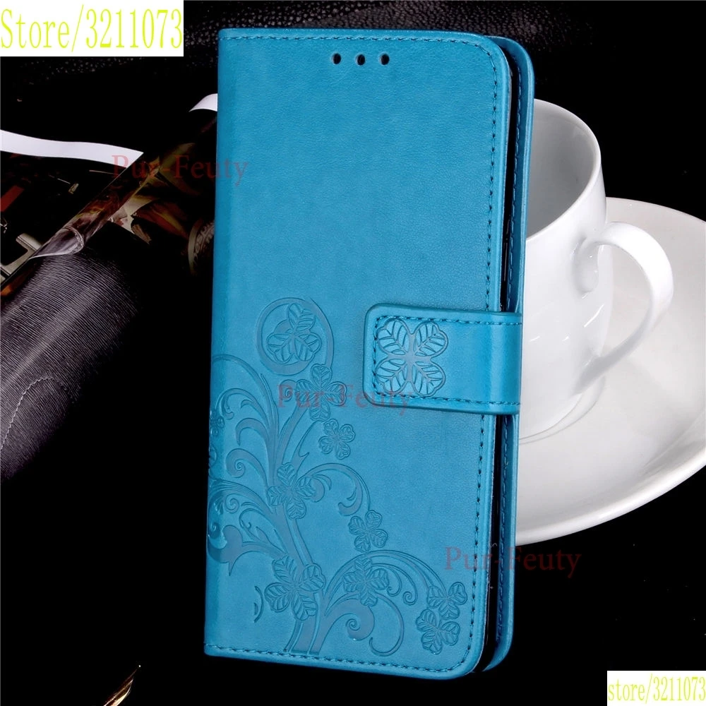 Чехол для samsung A10 A20 Core A30 A40 A50 A70 SM-A705F/DS Lucky Clover тиснение цветок кожаный флип Ретро кошелек с отделением для карт