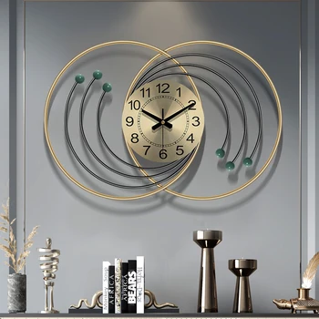 

Luxury Nordic Modern Design Wall Clock creative Minimalist Metal Wall Clock Living Room Creative Wand Klok Home decoration