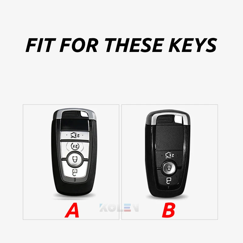 Custodia morbida per chiave a distanza per auto in TPU per Ford F150 F250 F350 Fusion Mustang Explorer Mondeo Fiesta Ranger Eco Sport Lincoln - H3d6edba2f4f74b2382725aea81c599c43