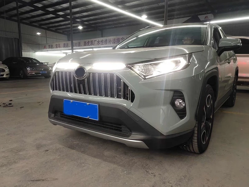 Светодиодные дневные хосветильник для Toyota RAV4 2019 2020 желто белые 12 В автомобильная