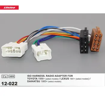 

DIN ISO Harness Adapter For Toyota 4Runner/Allion/Alphard/Aurion Car Factory Radio 16 Pins Male Cable Harness CU-ABS Plugs Wire