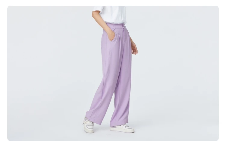 SEMIR Casual Pants Women Spring 2021 New Loose Wide-Leg Pants Slim Drape Mopping Pants Suit Trend SEMIR Casual Pants Women Spring 2021 New Loose Wide-Leg Pants Slim Drape Mopping Pants Suit Trend