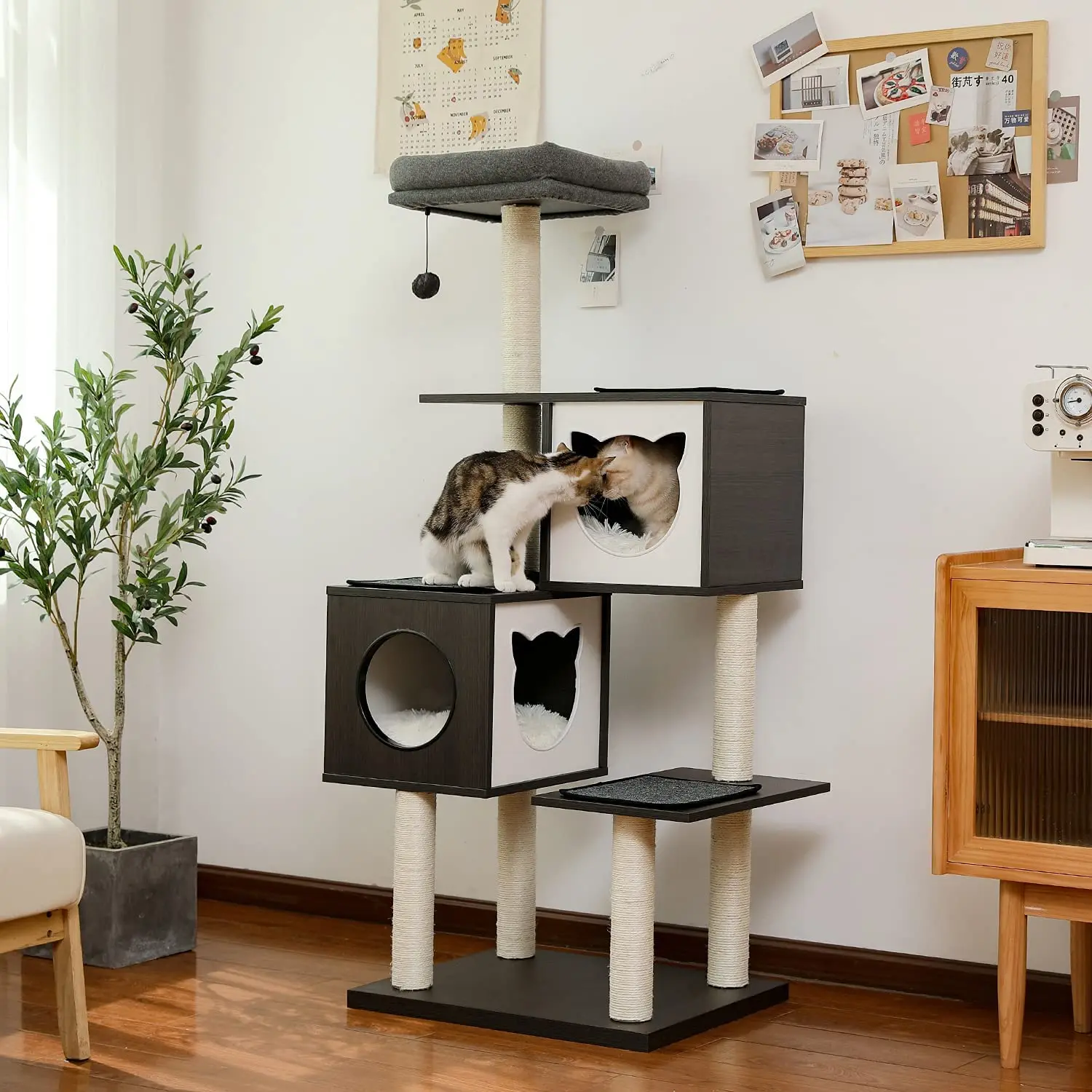 Móveis de luxo para animais de estimação, torre para gato, árvore,  escalada, apartamento, jogo, torre, andaime, brinquedo, com frete grátis -  AliExpress