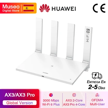 

Global Version HUAWEI WiFi AX3 / WiFi AX3 Pro Wireless Router Dual-core WiFi 6+ 3000Mbps 2.4GHz 5GHz Dual-Band Gigabit Rate