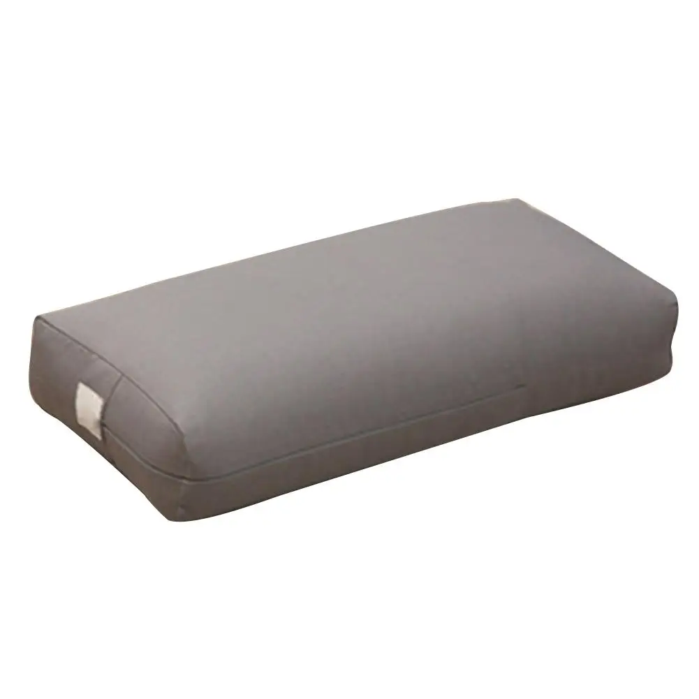 Подушка для медитации йога подушка прямоугольная-капок Наполнение-моющийся чехол органический хлопок-Йога Подушка-йога подушка - Цвет: Gray