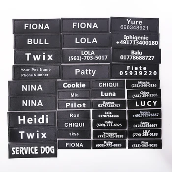 

Personalized Pet Harness Collar Vest Dog's Name Labe Customized Dog Harness Label Sticker Custom Tag DIY Log ID Tags Supplies