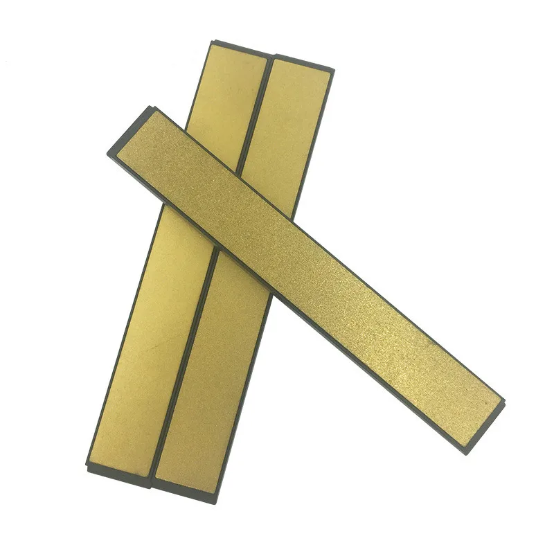 Goede 3pcs Diamant Goud en Zilver Puntenslijper Slijpen Water Steen Slijpen 240 600 1000 Accessoires Slijpen Apparaat Bar Diamant