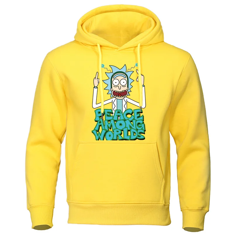 

Autumn Hoodies Men Hip Hop Tracksuit Rick and Morty Funny Print Male Sweatshirts comfortable Quality Pullover Casual Pullover
