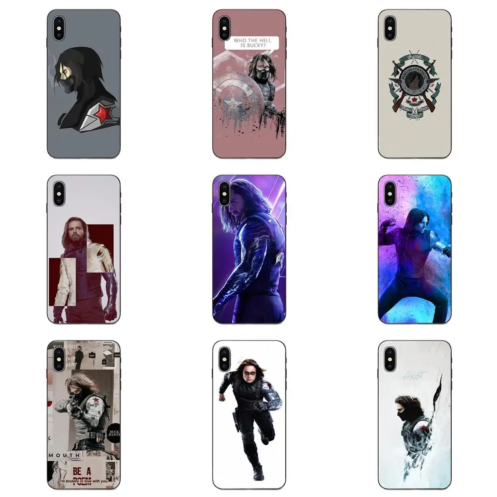 ТПУ телефон с принтом для Xiaomi Redmi Note 3 3S 4 4A 4X5 5A 6 6A 7 7A K20 Plus Pro S2 Y2 Y3 Marvel The Winter Solider Bucky