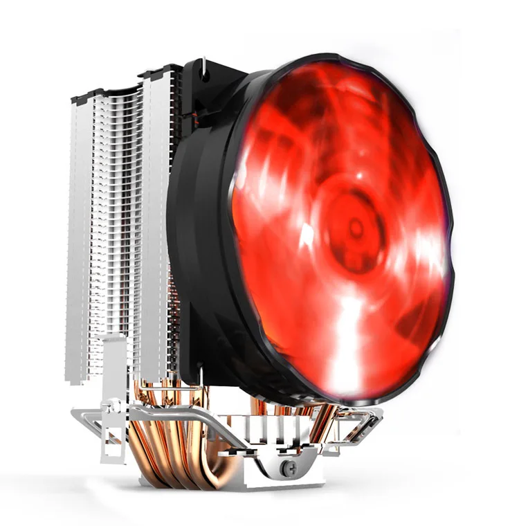 

Overclocking Three Yellow Sea Luxury + CPU Radiator 115X CPU Fan AMD 4 Heat Pipe Smart LED Fan