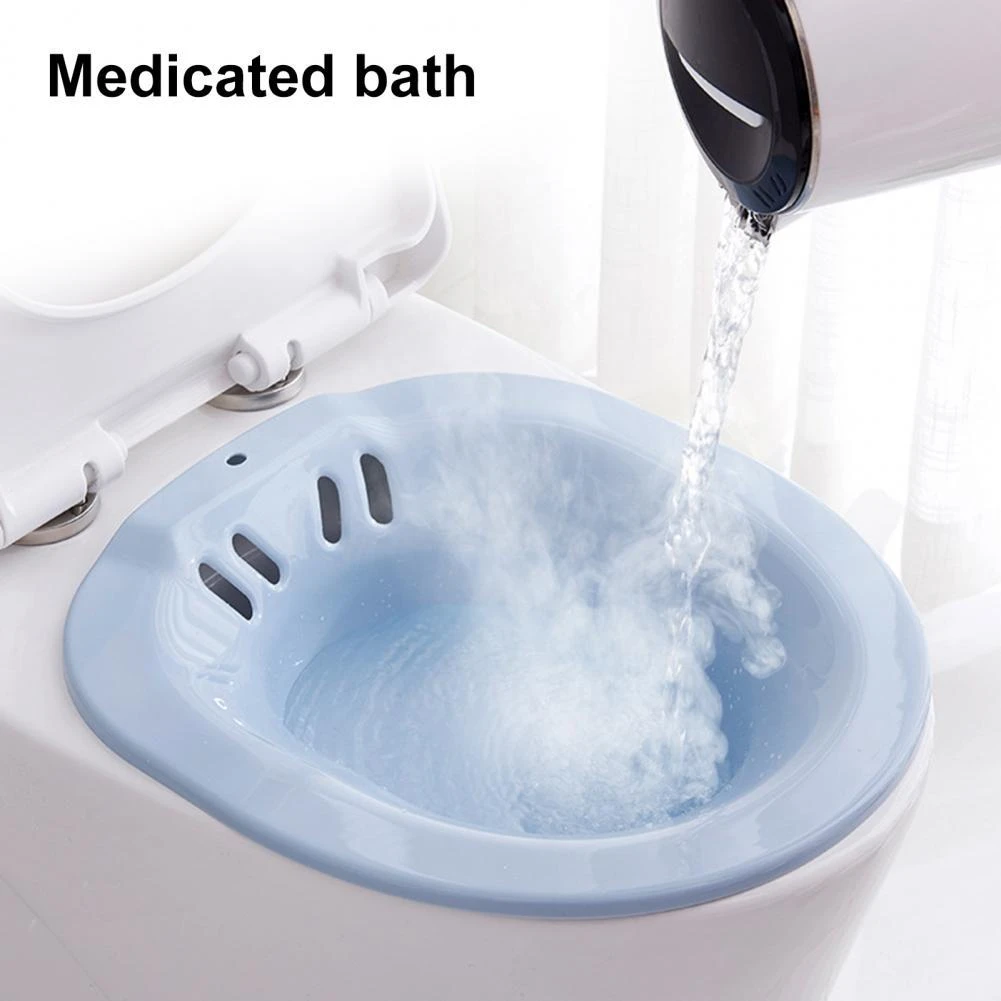 Upgraded Toilet Sitz Bath Tub With Hand Sprayer Function For Elderly