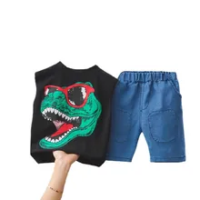 Vêtements d'été pour bébés garçons et filles, gilet et short en coton, vêtements de sport pour tout petits, à la mode, nouvelle collection, 2 pièces/ensembles 